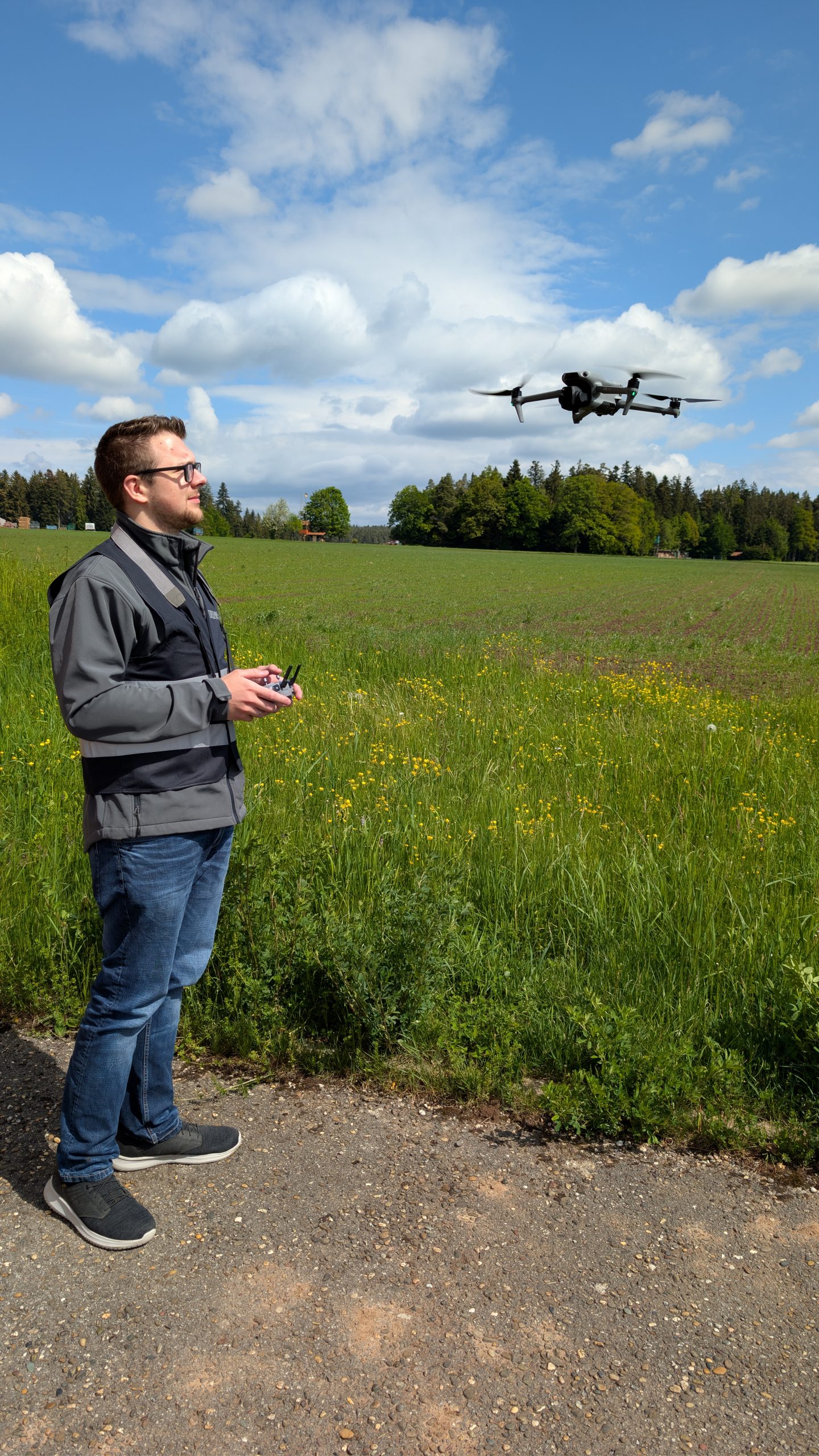 Start der Drohne DJI Air 3S